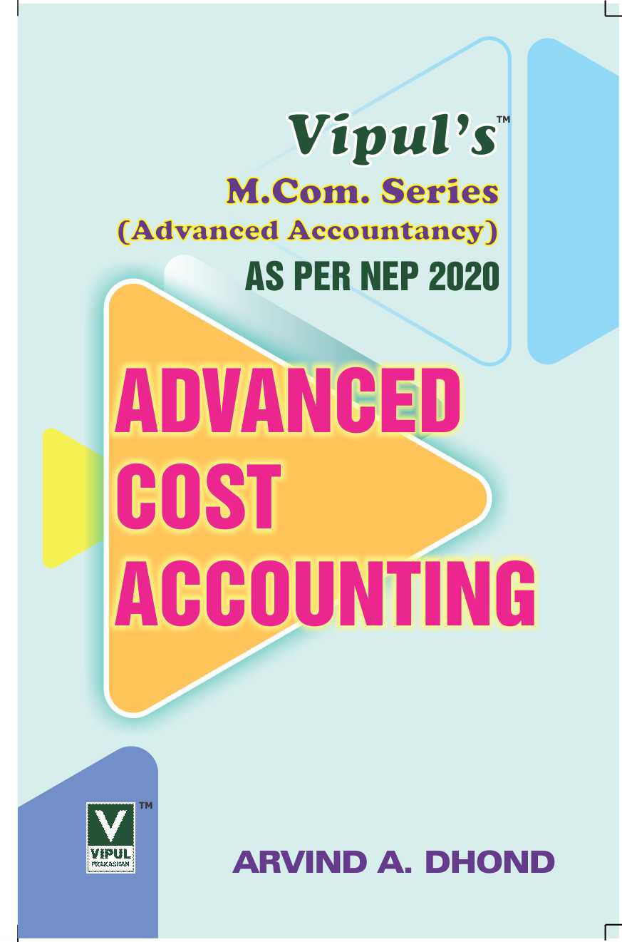 Advanced Cost Accounting (As per NEP 2020)