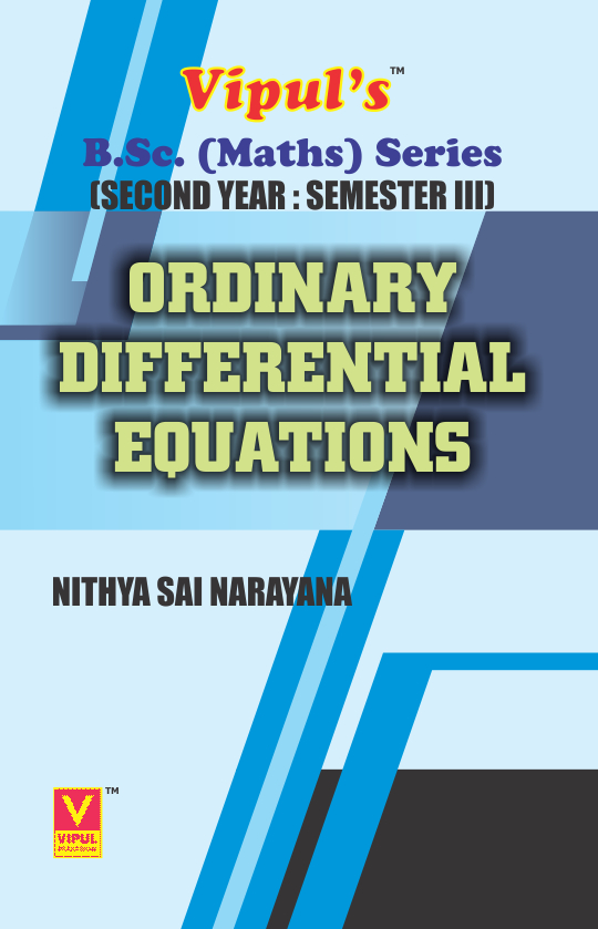 Ordinary Differential Equations (Maths – III)