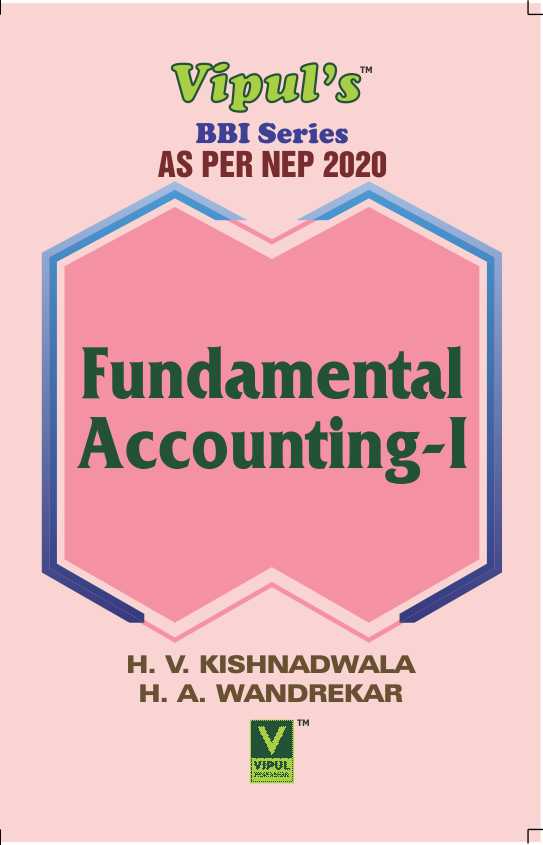 Fundamental Accounting – I (As per NEP 2020)