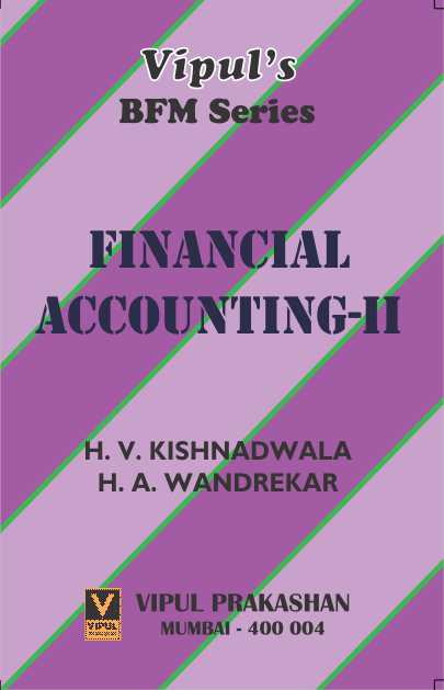 Financial Accounting – II (OLD SYLLABUS)