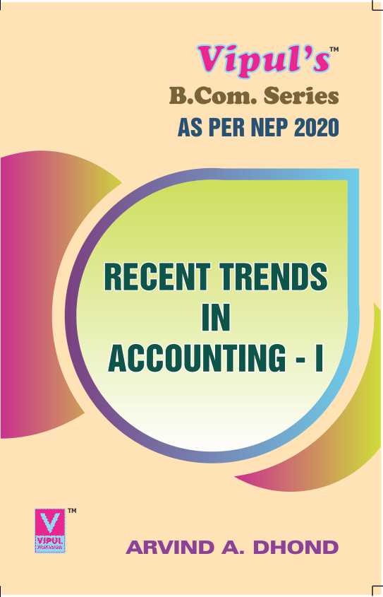 Recent Trends in Accounting – I (As per NEP 2020)