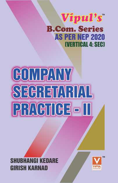 Company Secretarial Practice – II (SYBCom) (As per NEP 2020)