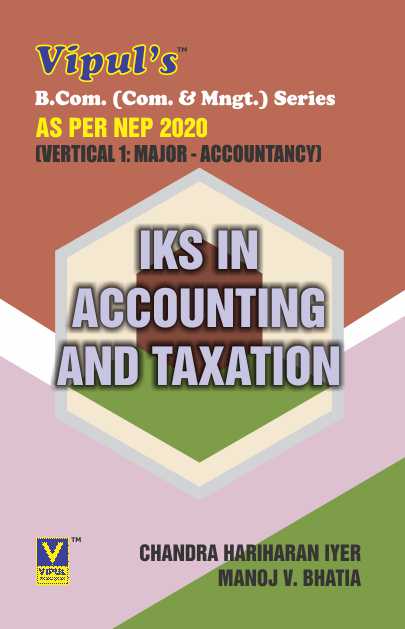 IKS in Accounting and Taxation (BCom Accountancy) (As per NEP 2020)