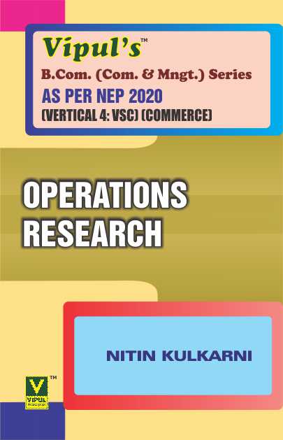 Operations Research (BCom Commerce) (As per NEP 2020)