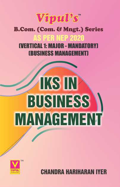 IKS in Business Management (BCom Business Management) (As per NEP 2020)